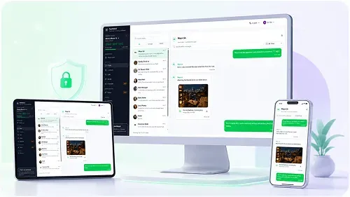 Private WhatsApp monitoring dashboard preview